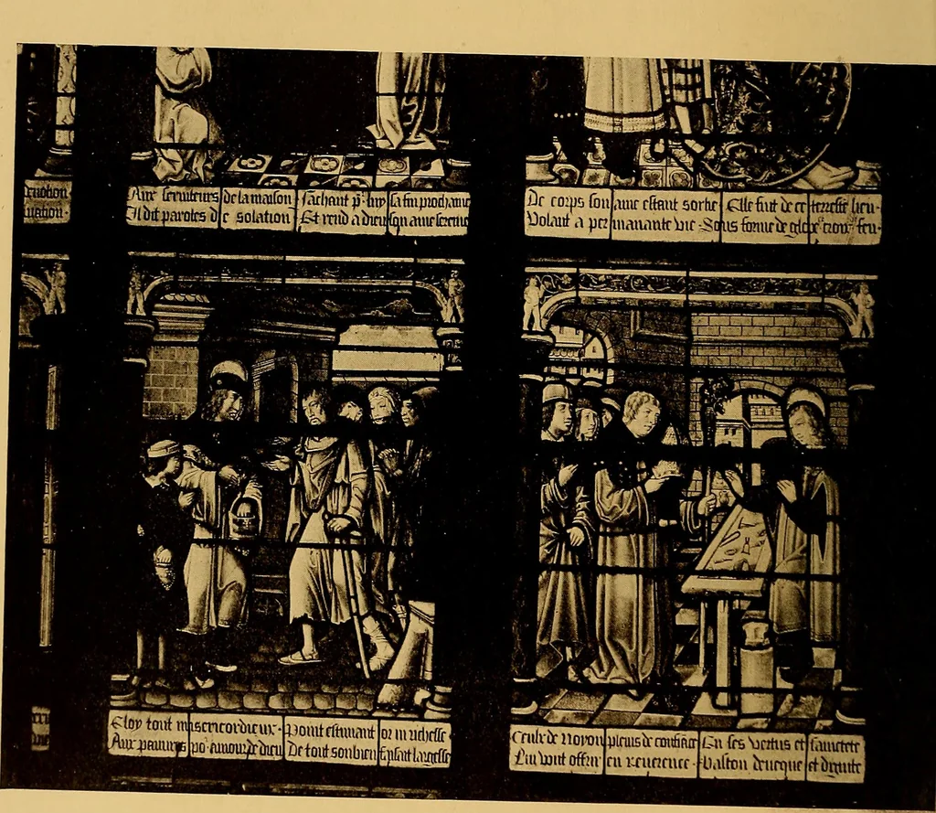 An illustration from Storied windows : a traveller's introduction to the study of old church glass, from the twelfth century to the Renaissance, especially in France, 1914, leaf 85