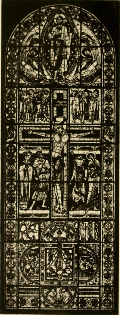An illustration from Storied windows; a traveller's introduction to the study of old church glass, from the twelfth century to the renaissance, especially in France, 1914, leaf 233