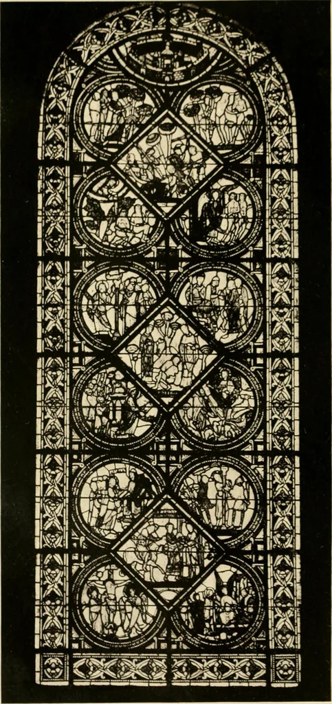 An illustration from Storied windows; a traveller's introduction to the study of old church glass, from the twelfth century to the renaissance, especially in France, 1914, leaf 289