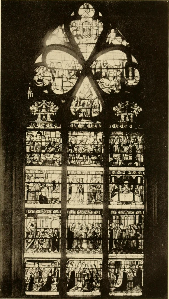 An illustration from Storied windows; a traveller's introduction to the study of old church glass, from the twelfth century to the renaissance, especially in France, 1914, leaf 350