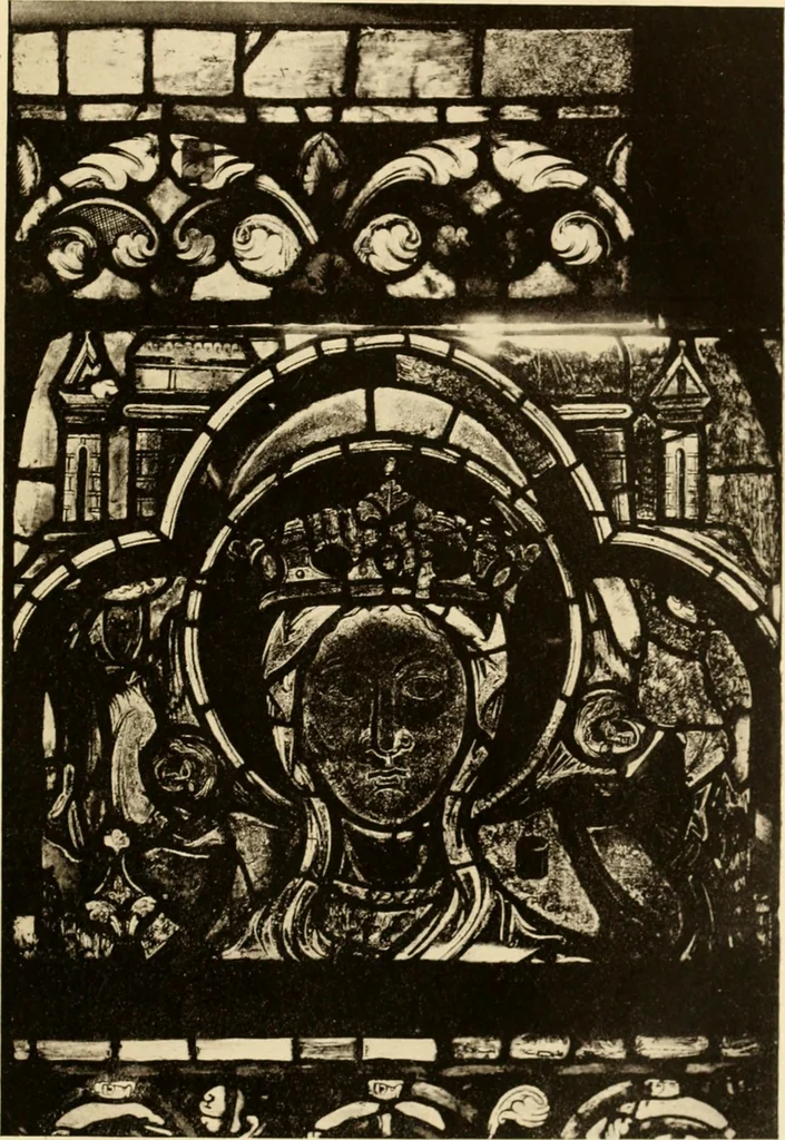An illustration from Storied windows; a traveller's introduction to the study of old church glass, from the twelfth century to the renaissance, especially in France, 1914, leaf 54
