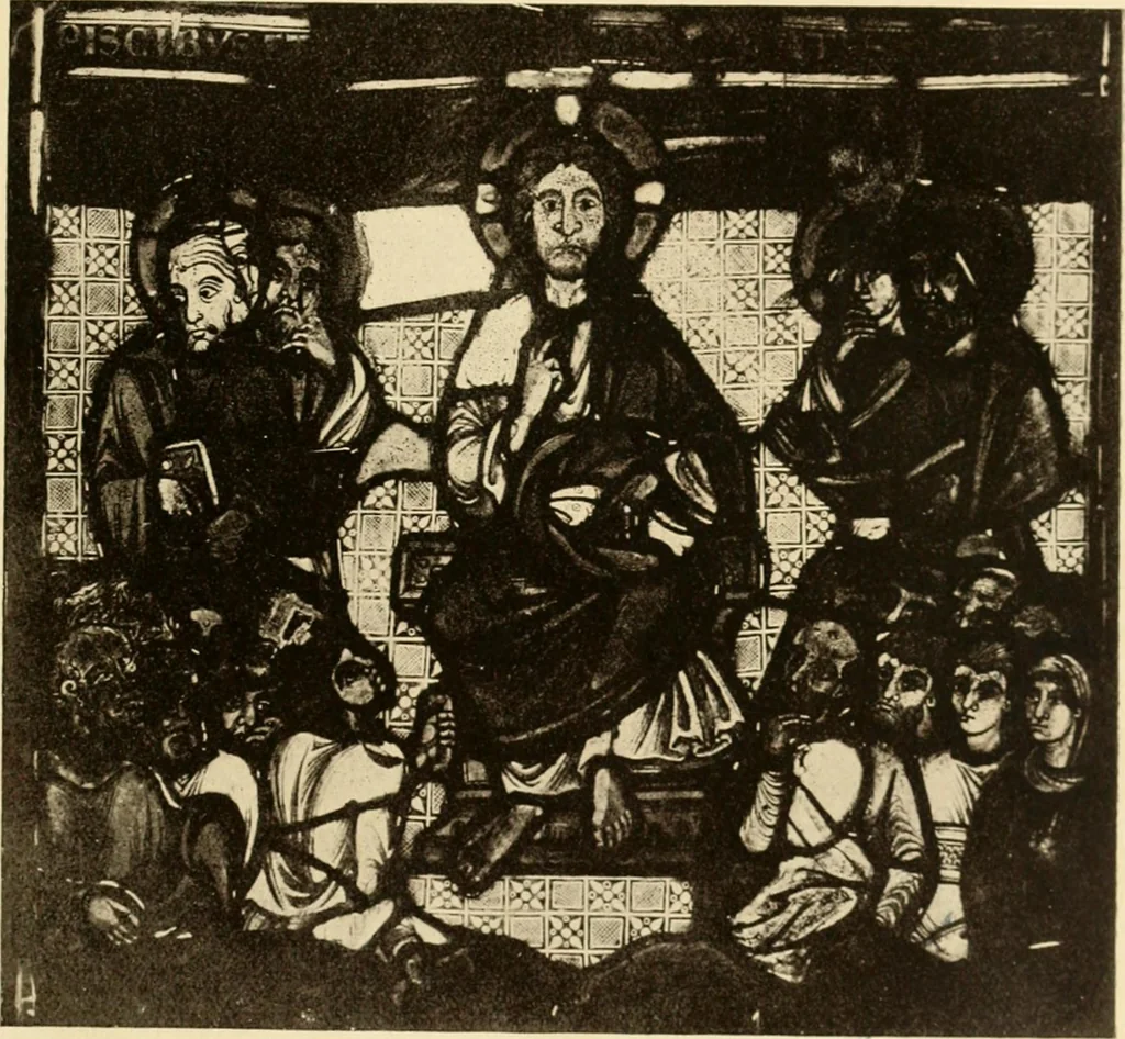 An illustration from Storied windows; a traveller's introduction to the study of old church glass, from the twelfth century to the renaissance, especially in France, 1914, leaf 62