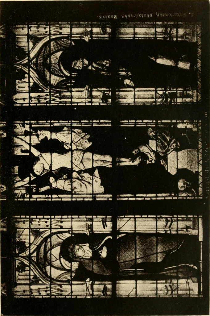 An illustration from Storied windows; a traveller's introduction to the study of old church glass, from the twelfth century to the renaissance, especially in France, 1914, leaf 76