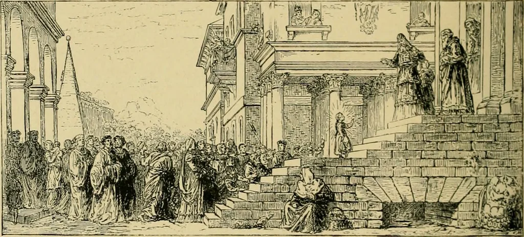 An illustration from Stories of art and artists, 1887, leaf 111