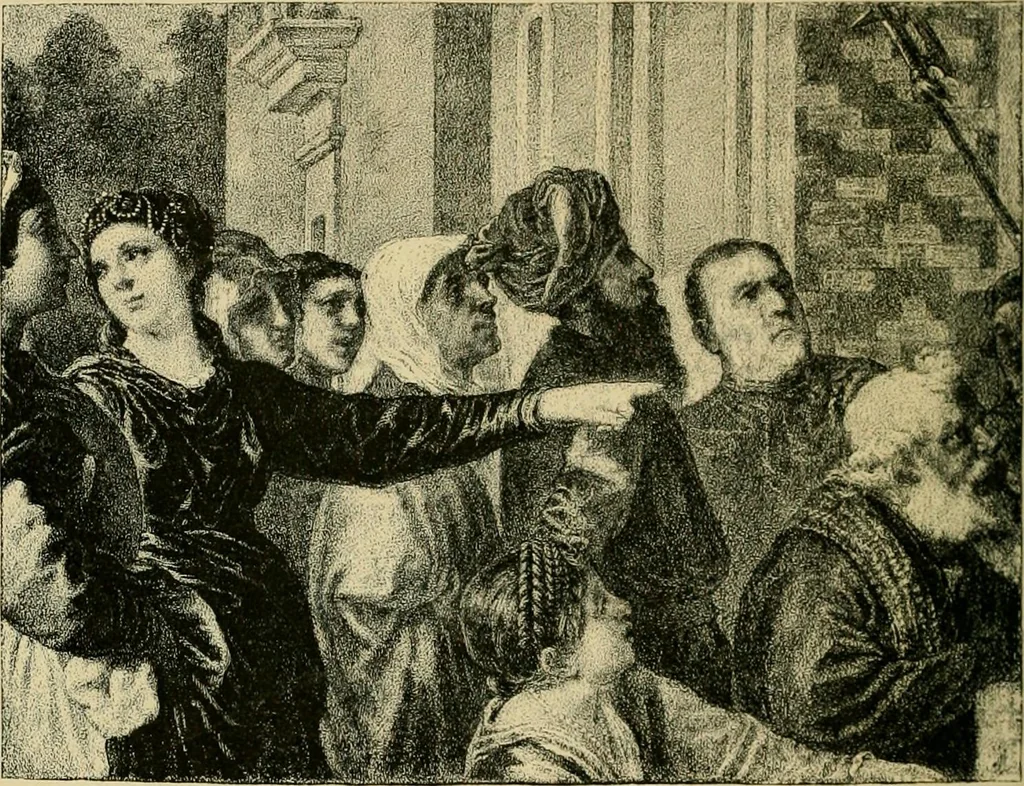 An illustration from Stories of art and artists, 1887, leaf 113