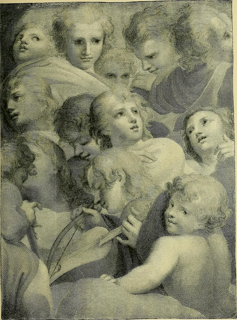 An illustration from Stories of art and artists, 1887, leaf 128