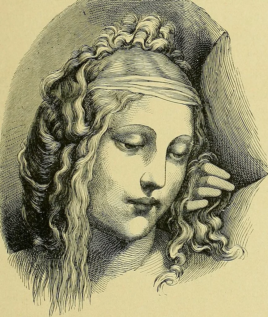 An illustration from Stories of art and artists, 1887, leaf 172