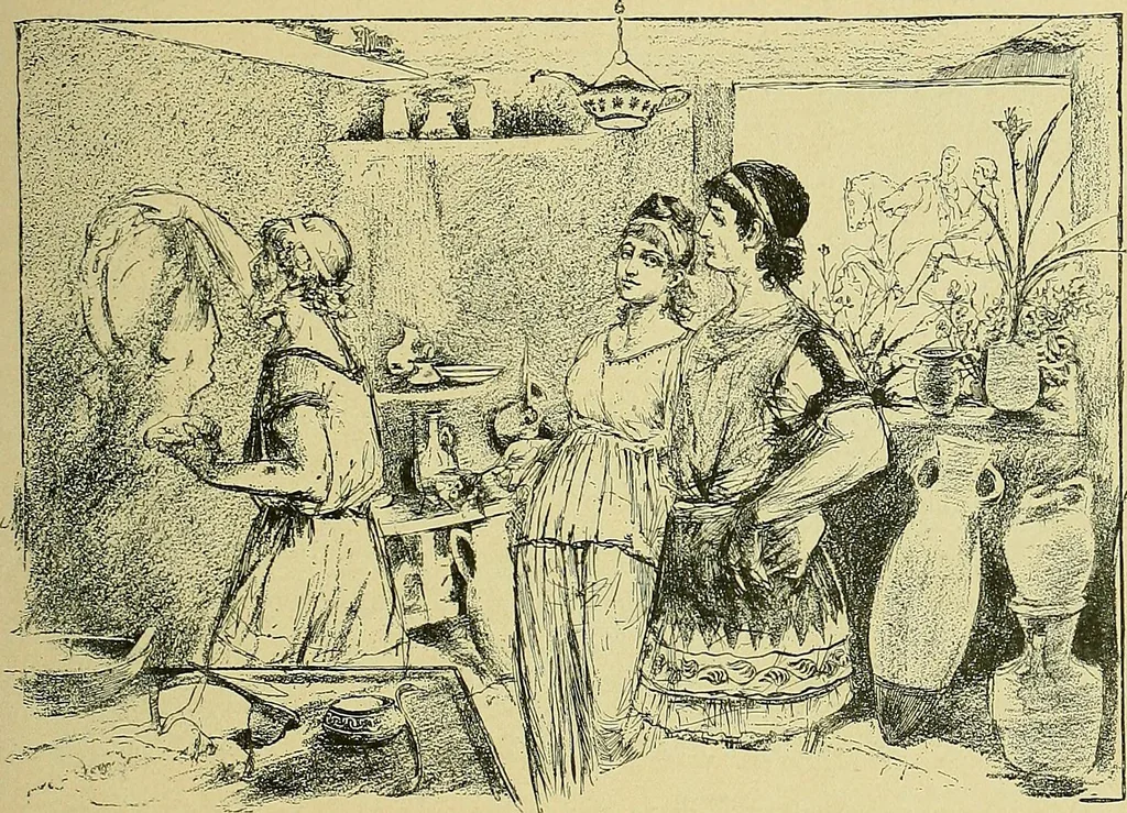 An illustration from Stories of art and artists, 1887, leaf 28