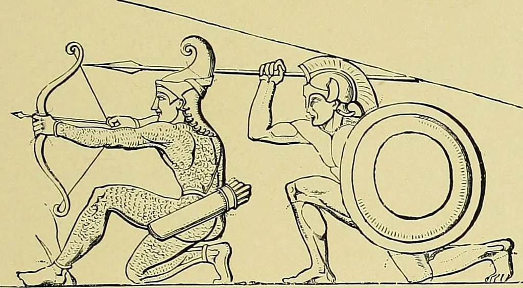 An illustration from Stories of art and artists, 1887, leaf 52