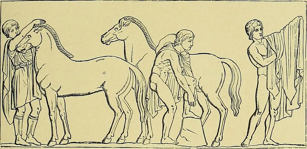 An illustration from Stories of art and artists, 1887, leaf 56
