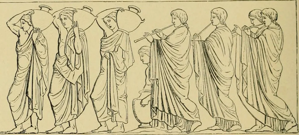 An illustration from Stories of art and artists, 1887, leaf 57