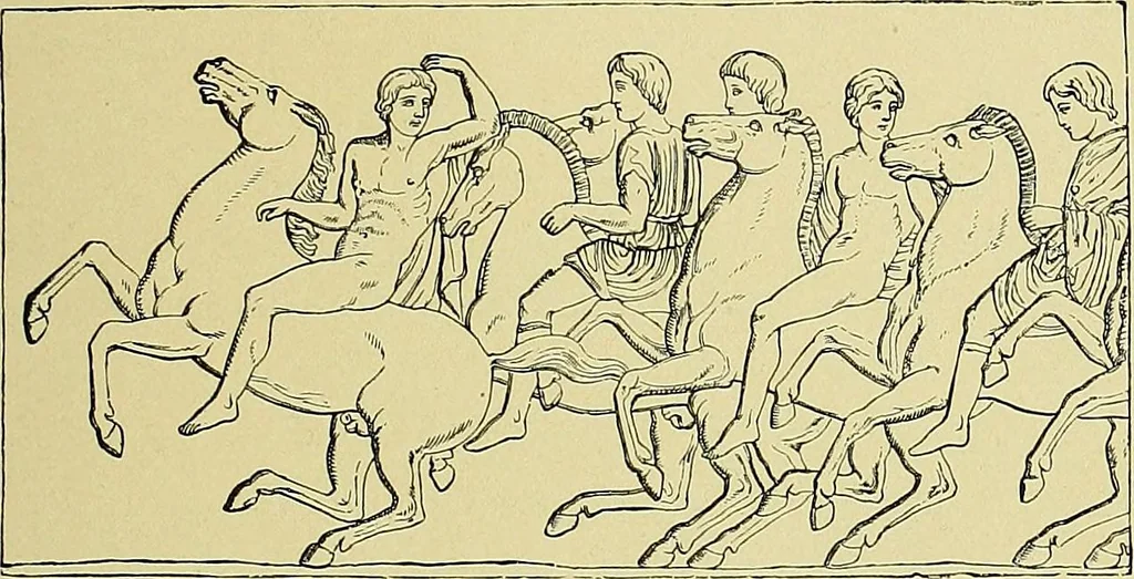 An illustration from Stories of art and artists, 1887, leaf 58