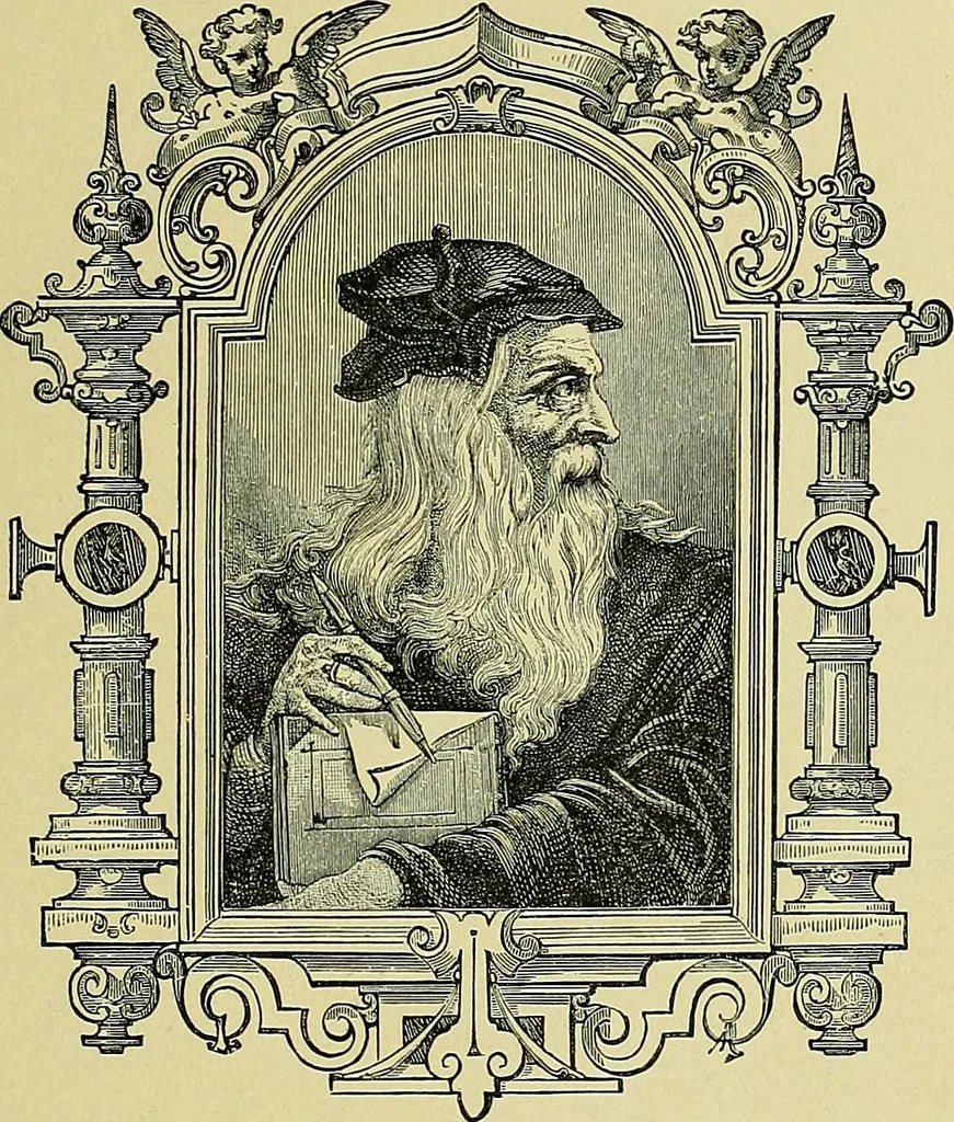 An illustration from Stories of art and artists, 1887, leaf 74