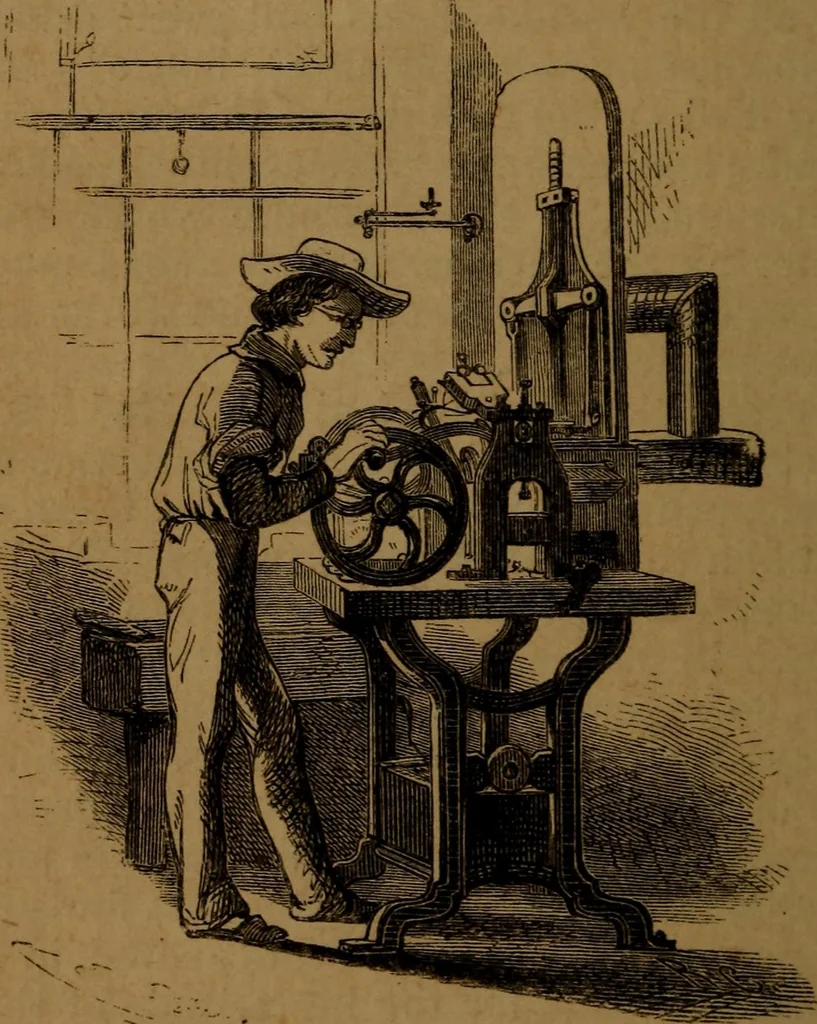 An illustration from Stories of inventors and discoverers in science and the useful arts. A book for old and young, 1860, leaf 39