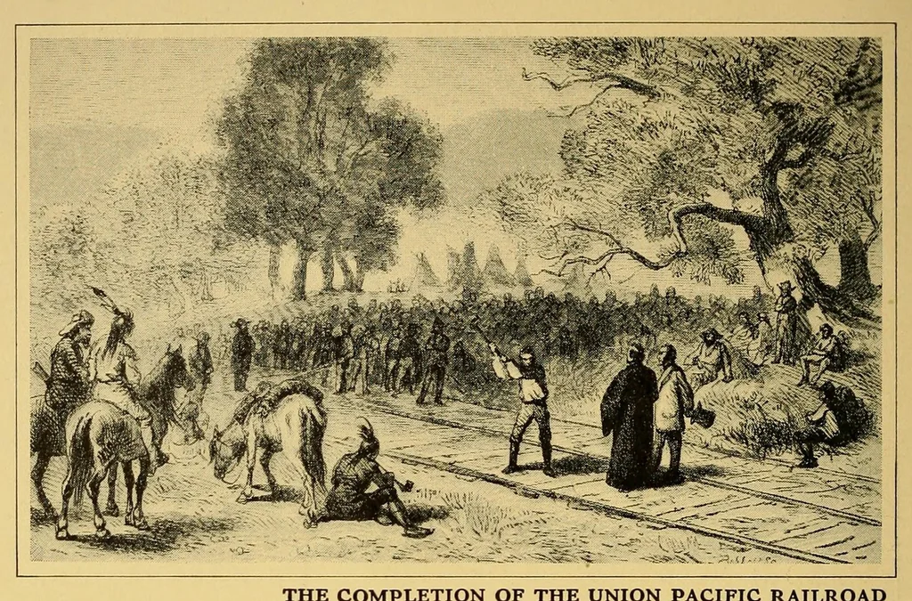 An illustration from The story of the American railroad, 1915, leaf 10