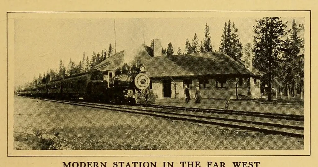 An illustration from The story of the American railroad, 1915, leaf 11