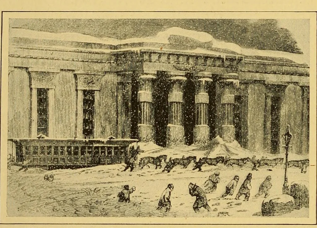An illustration from The story of the American railroad, 1915, leaf 12