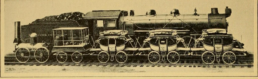 An illustration from The story of the American railroad, 1915, leaf 16