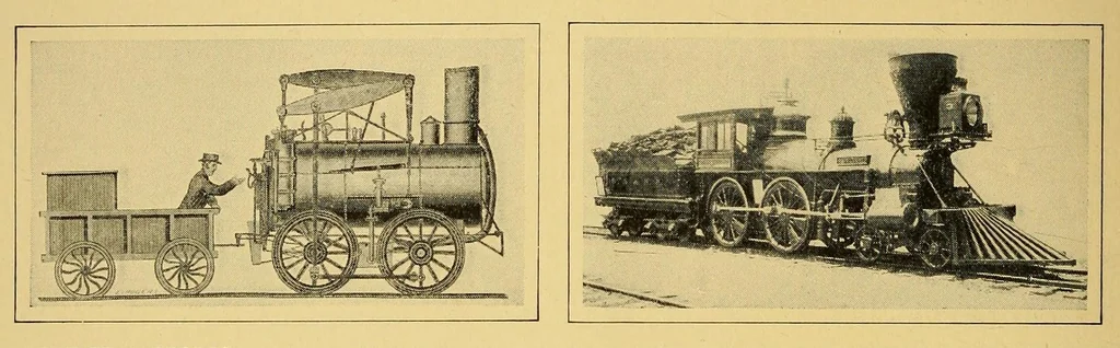 An illustration from The story of the American railroad, 1915, leaf 6