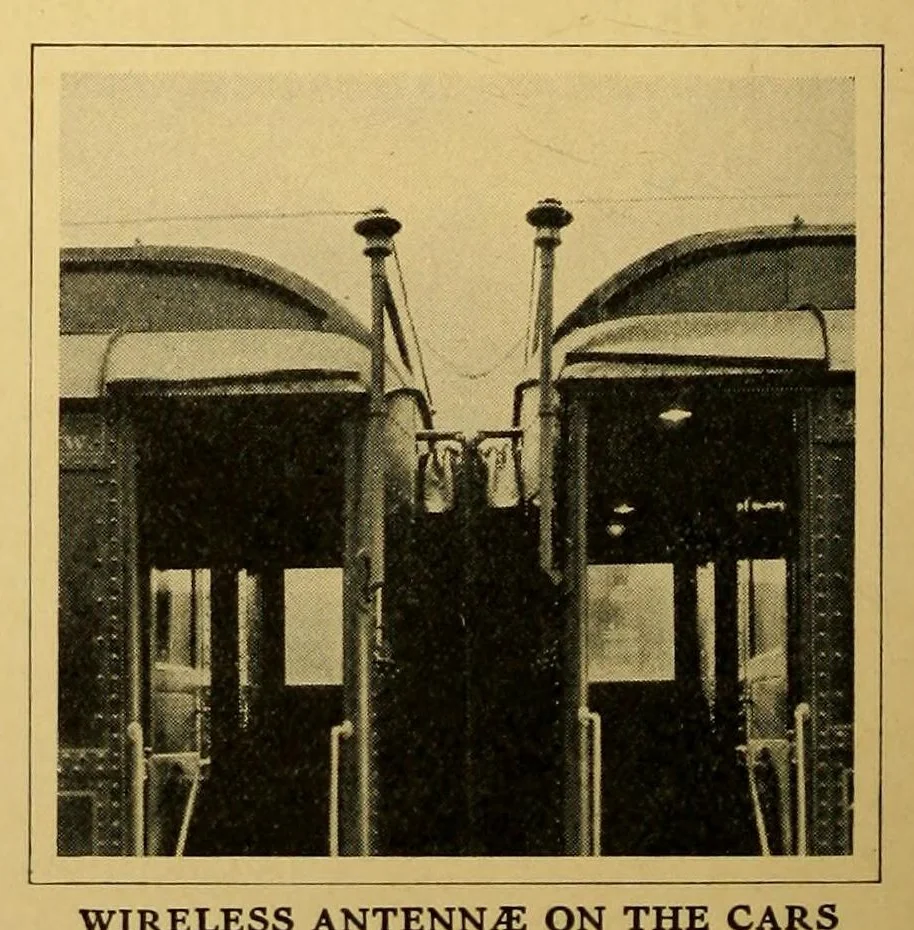 An illustration from The story of the American railroad, 1915, leaf 8