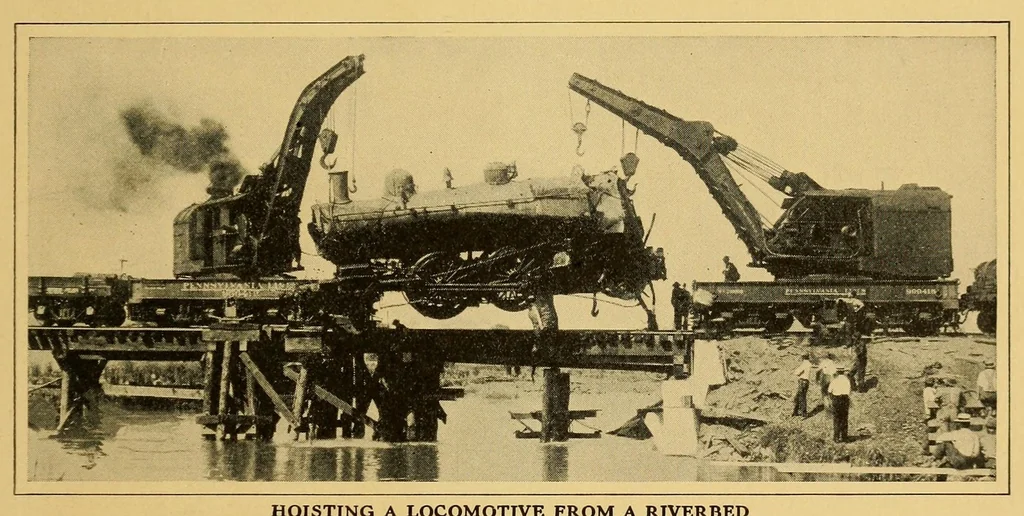 An illustration from The story of the American railroad, 1915, leaf 9