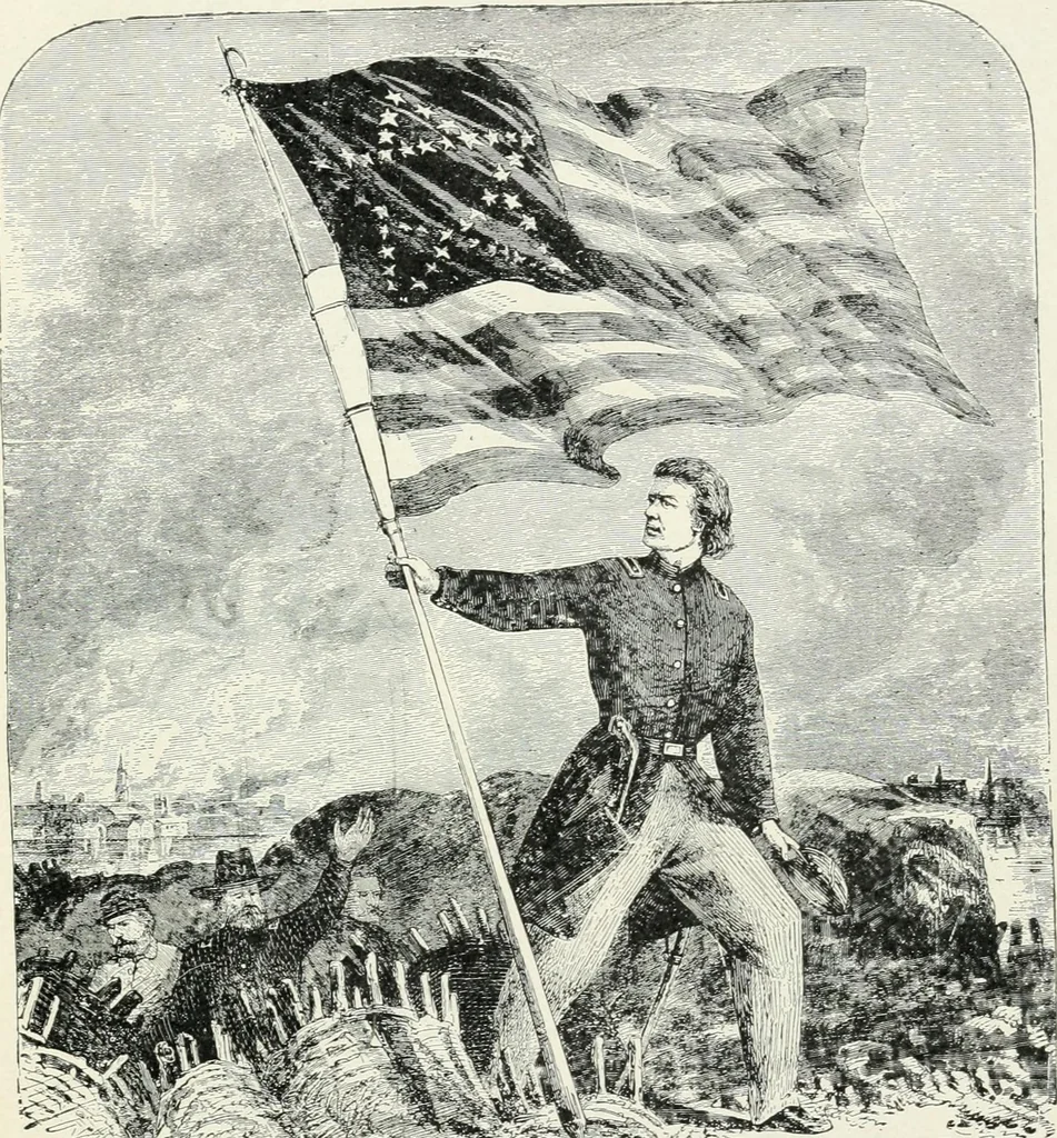An illustration from Story of the American flag with patriotic selections and incidents, 1903, leaf 114