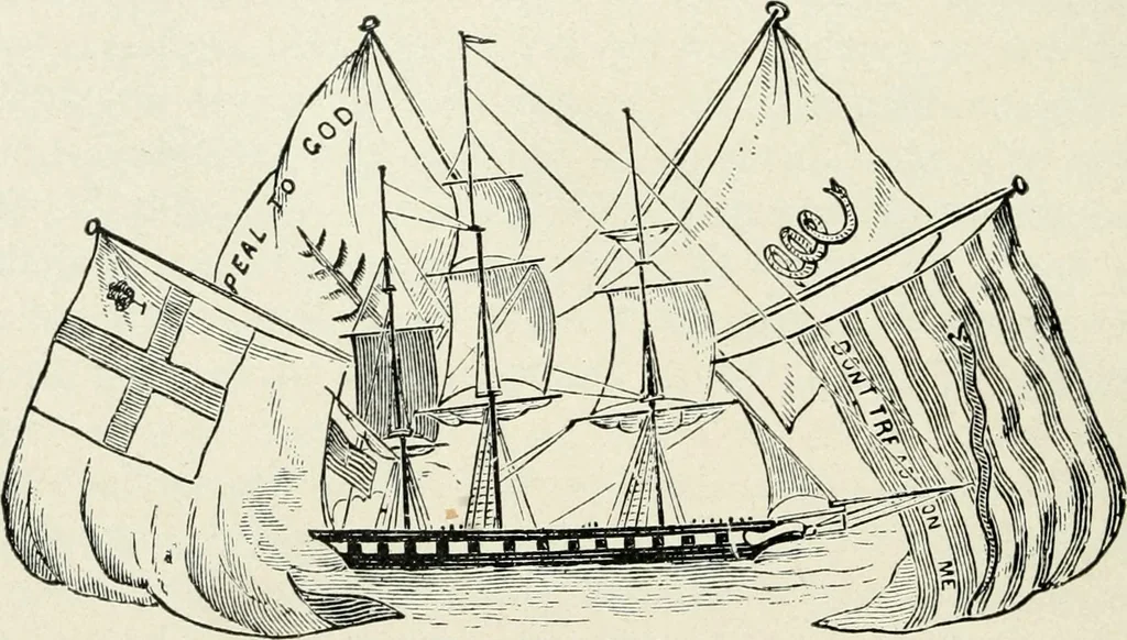An illustration from Story of the American flag with patriotic selections and incidents, 1903, leaf 21