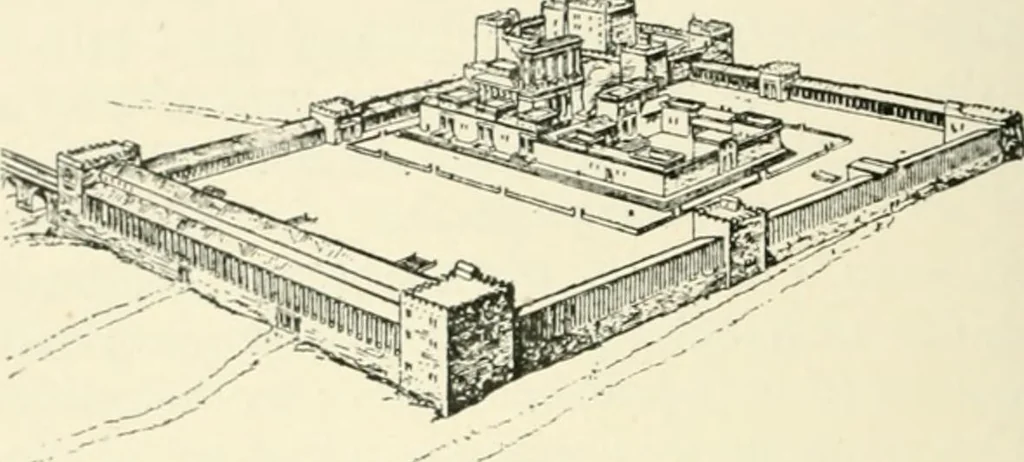 An illustration from The story of architecture: an outline of the styles in all countries, 1896, leaf 155