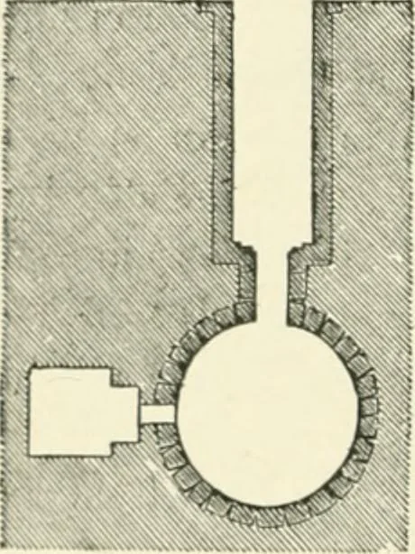 An illustration from The story of architecture: an outline of the styles in all countries, 1896, leaf 169