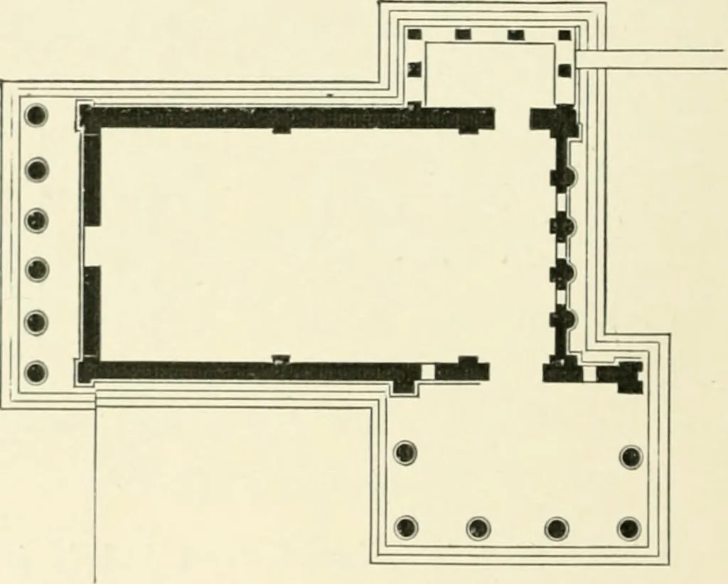 An illustration from The story of architecture: an outline of the styles in all countries, 1896, leaf 189