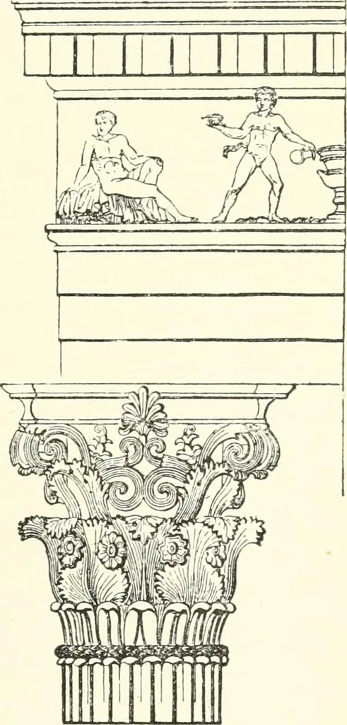 An illustration from The story of architecture: an outline of the styles in all countries, 1896, leaf 196