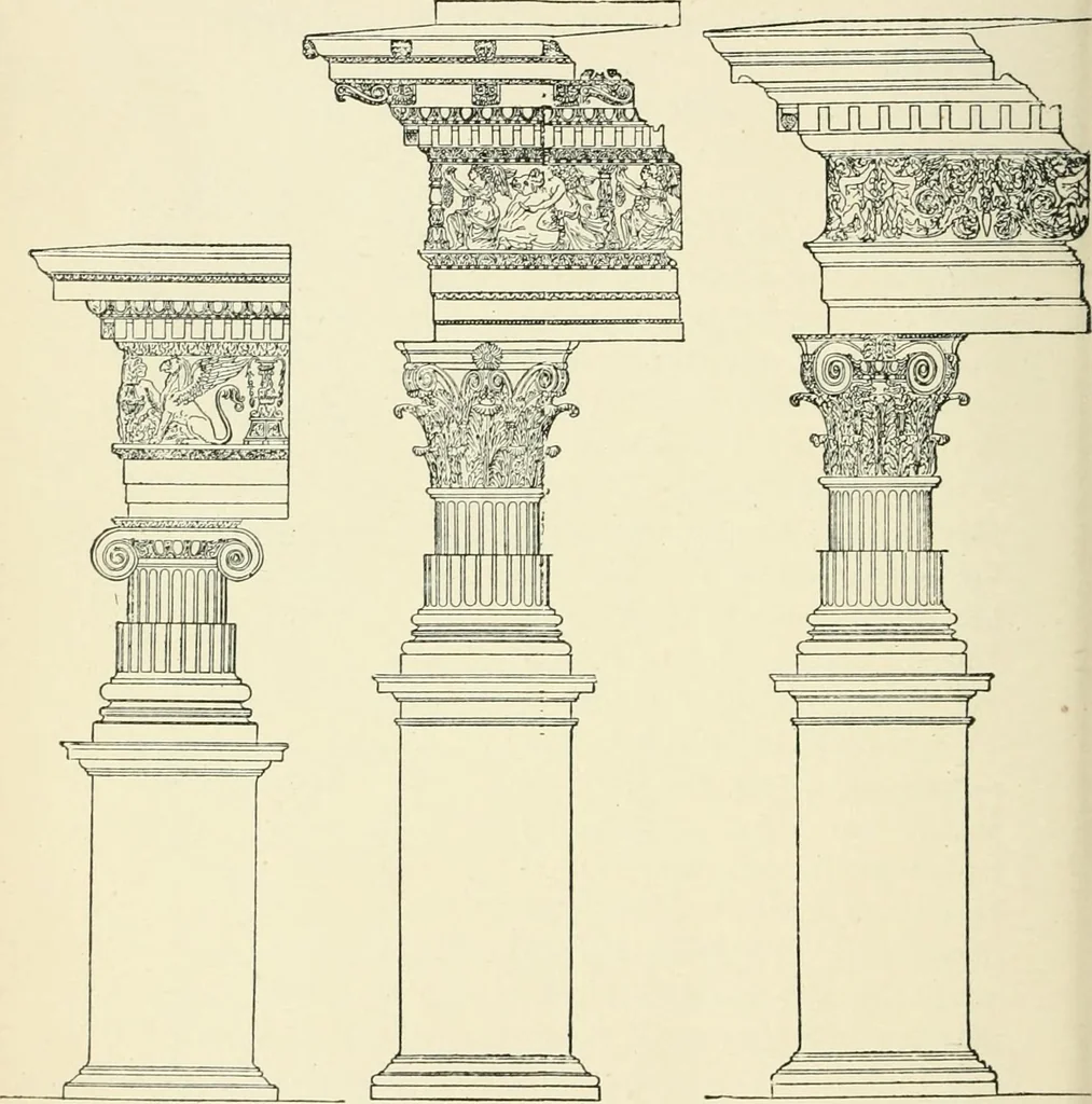 An illustration from The story of architecture: an outline of the styles in all countries, 1896, leaf 213