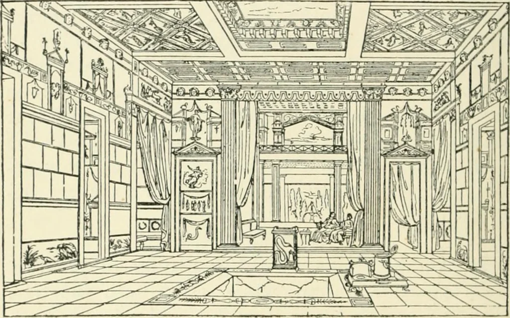 An illustration from The story of architecture: an outline of the styles in all countries, 1896, leaf 215
