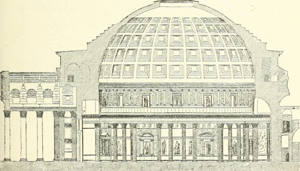 An illustration from The story of architecture: an outline of the styles in all countries, 1896, leaf 222