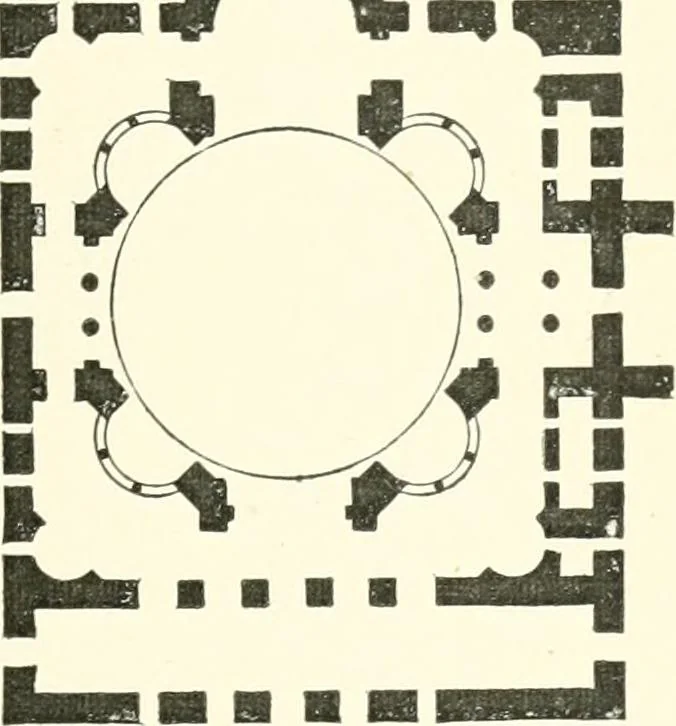 An illustration from The story of architecture: an outline of the styles in all countries, 1896, leaf 244