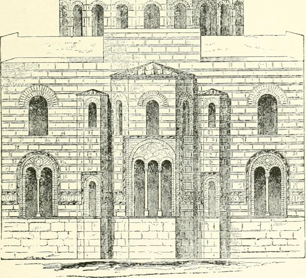 An illustration from The story of architecture: an outline of the styles in all countries, 1896, leaf 254