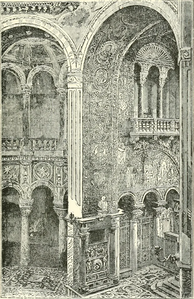 An illustration from The story of architecture: an outline of the styles in all countries, 1896, leaf 258