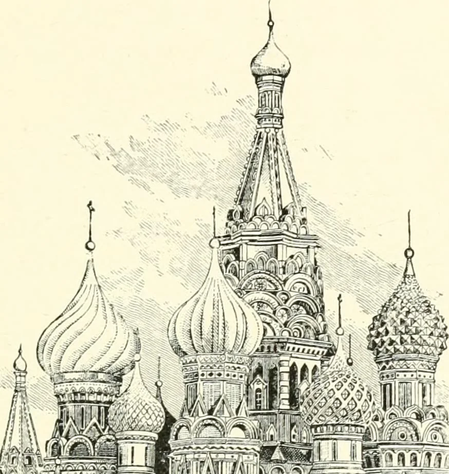 An illustration from The story of architecture: an outline of the styles in all countries, 1896, leaf 262