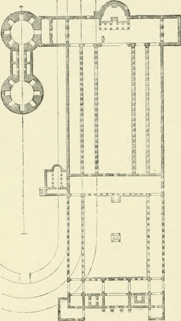 An illustration from The story of architecture: an outline of the styles in all countries, 1896, leaf 265