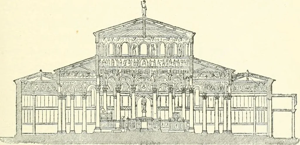 An illustration from The story of architecture: an outline of the styles in all countries, 1896, leaf 272