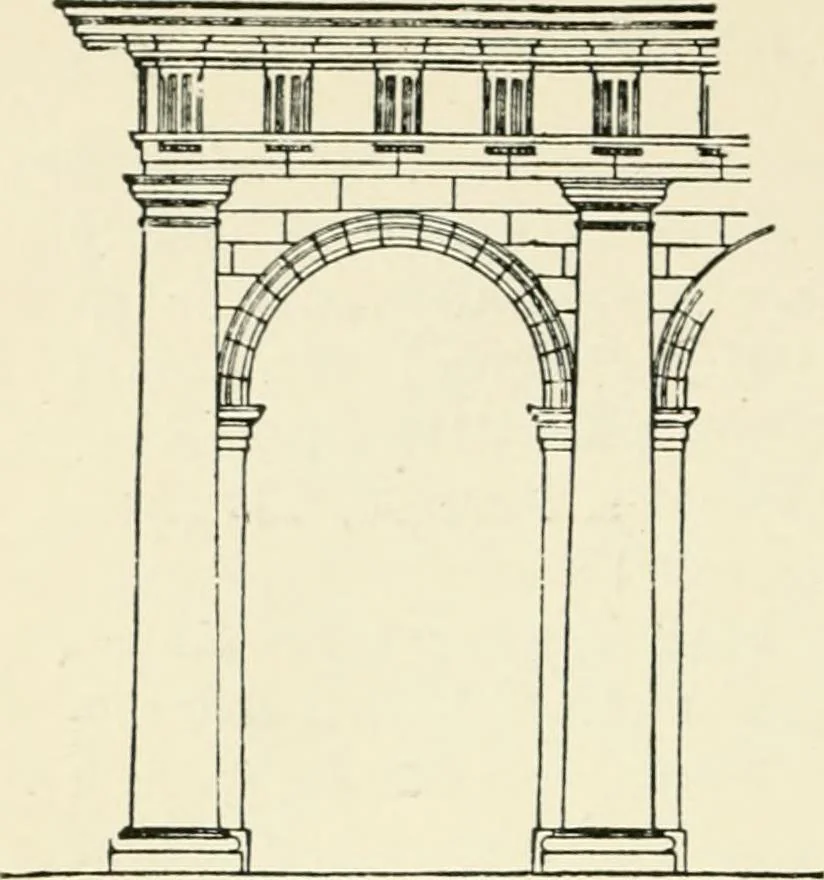 An illustration from The story of architecture: an outline of the styles in all countries, 1896, leaf 329