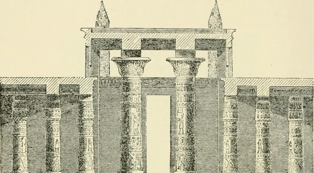 An illustration from The story of architecture: an outline of the styles in all countries, 1896, leaf 41