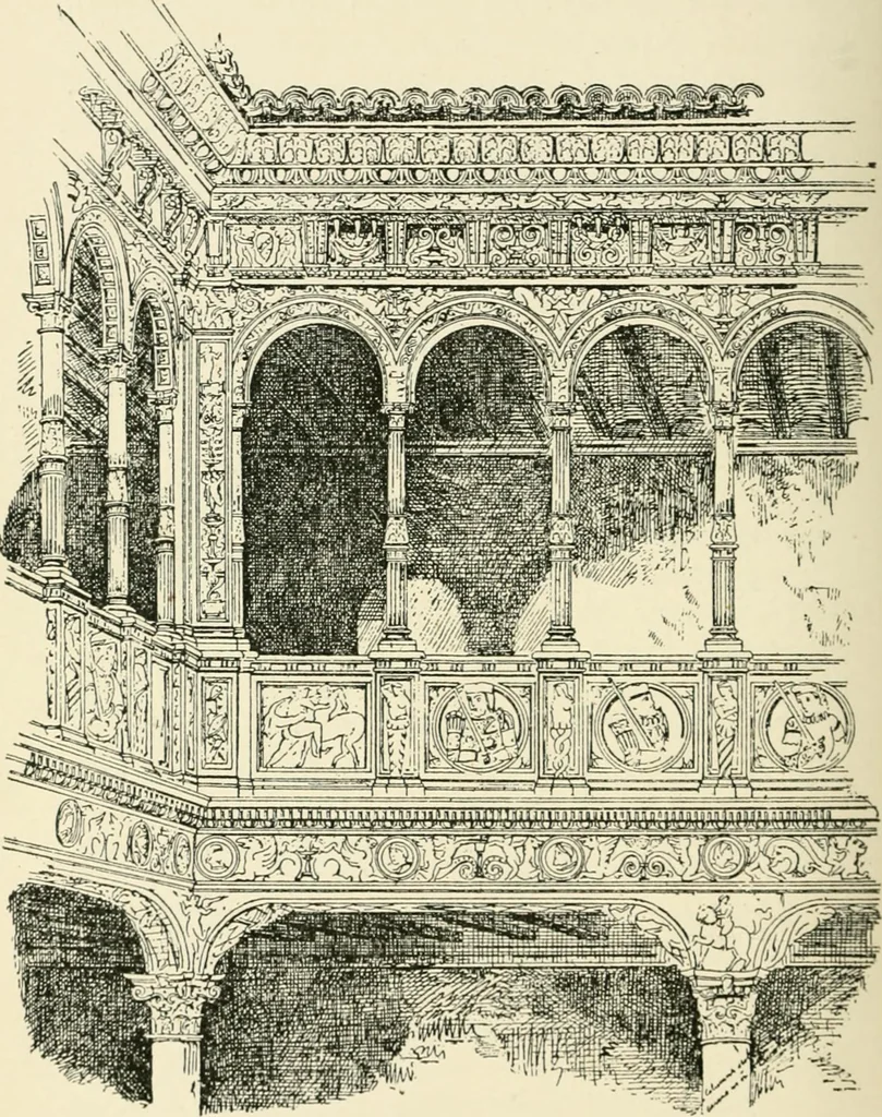 An illustration from The story of architecture: an outline of the styles in all countries, 1896, leaf 445