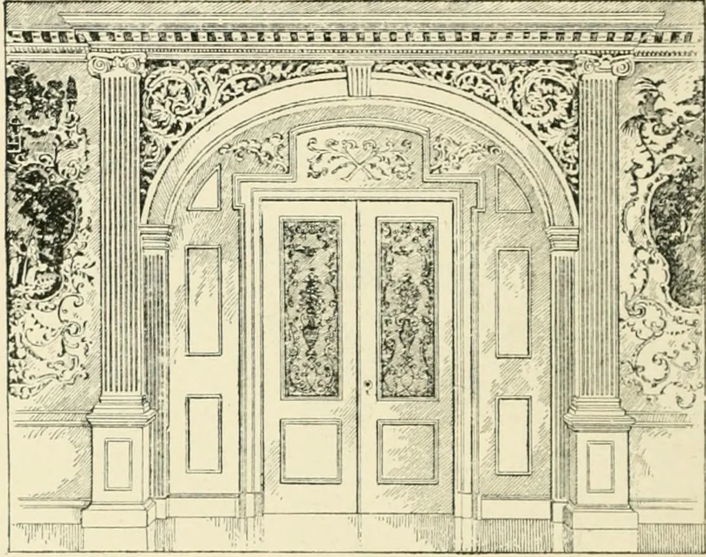 An illustration from The story of architecture: an outline of the styles in all countries, 1896, leaf 457