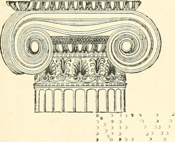 An illustration from The story of architecture: an outline of the styles in all countries, 1896, leaf 8