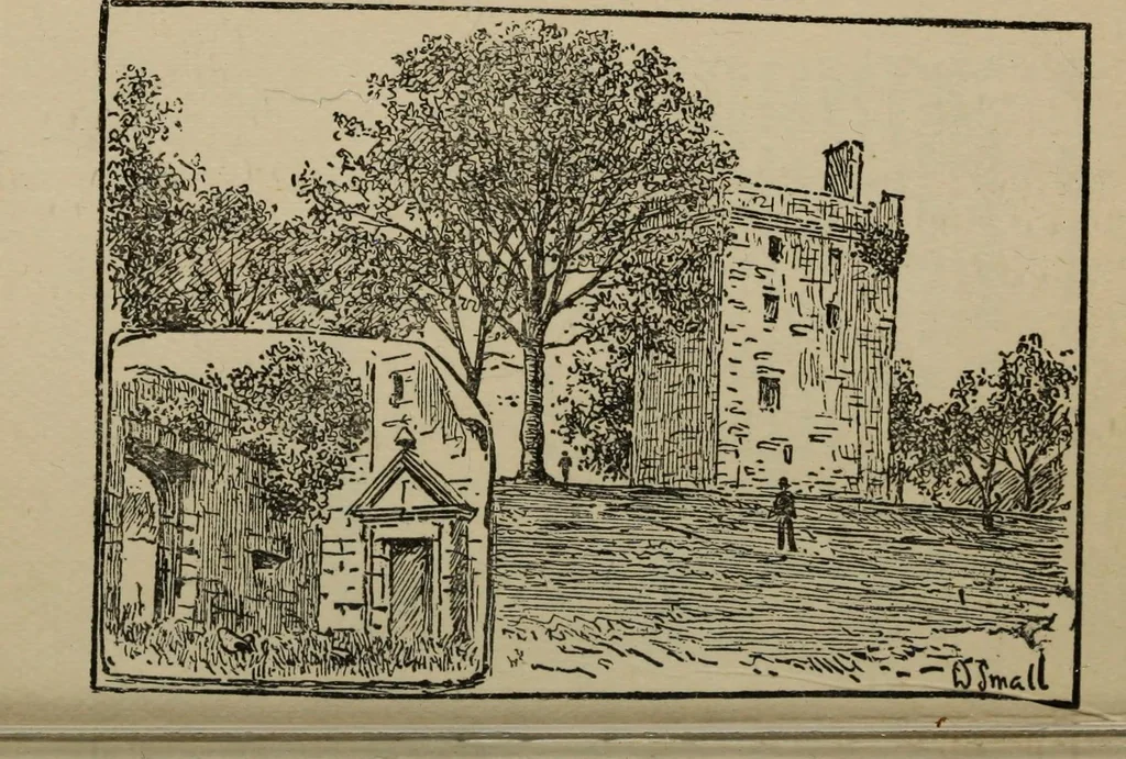 An illustration from The Story of Bothwell Castle, Tillietudlem, Crookston, and Other Castles, 1900, leaf 107