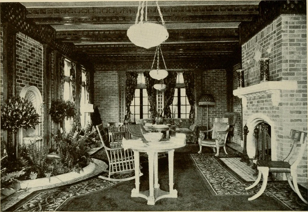 An illustration from The Story of brick ; the permanence, beauty, and economy of the face brick house / American Face Brick Association, 1922, leaf 19
