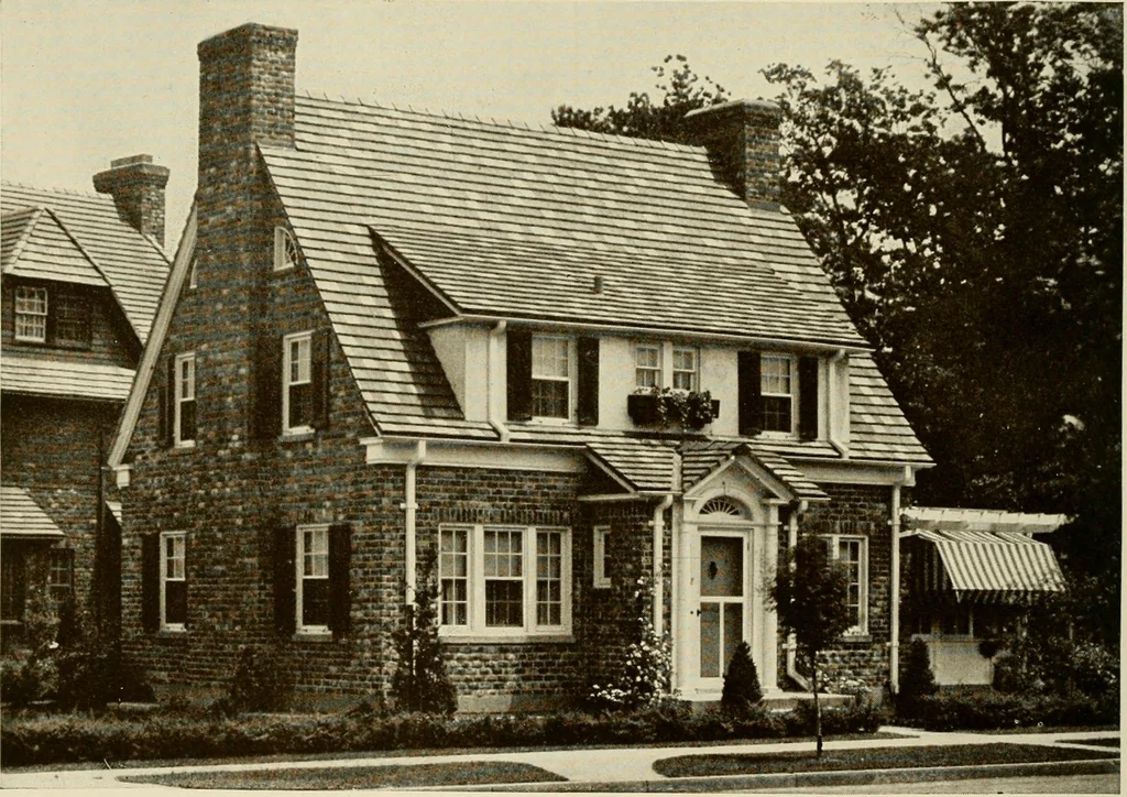 An illustration from The Story of brick ; the permanence, beauty, and economy of the face brick house / American Face Brick Association, 1922, leaf 21