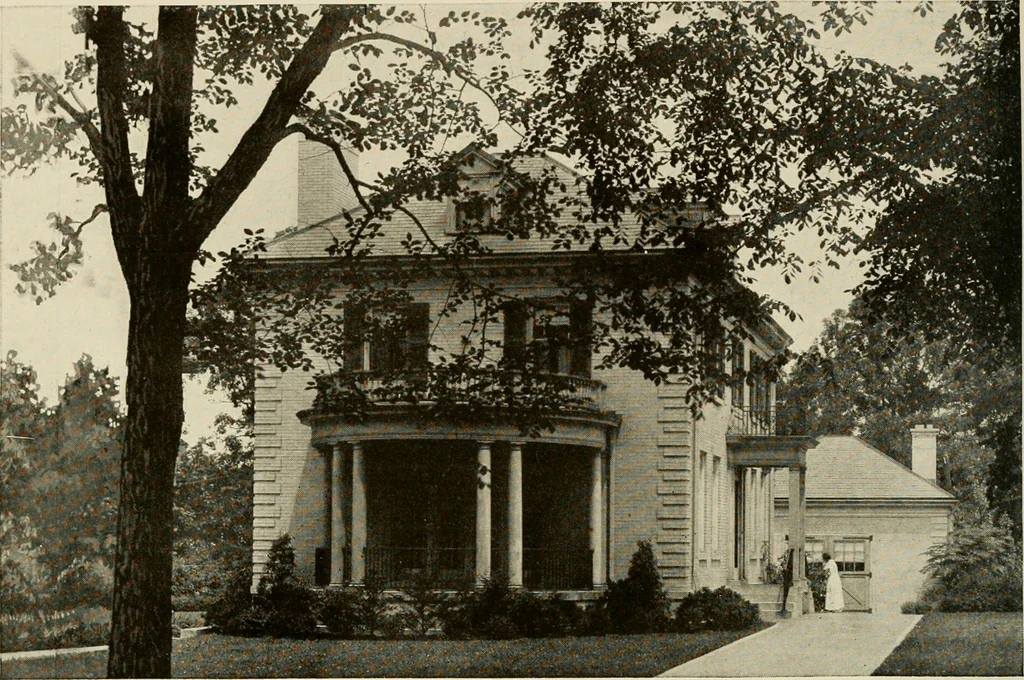 An illustration from The Story of brick ; the permanence, beauty, and economy of the face brick house / American Face Brick Association, 1922, leaf 27