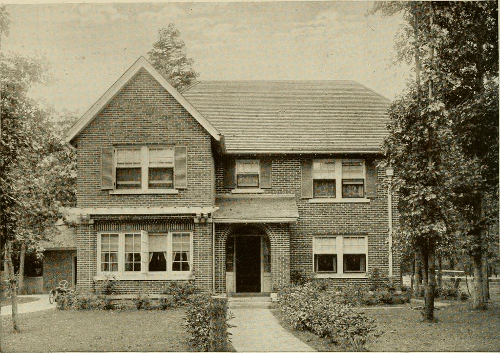 An illustration from The Story of brick ; the permanence, beauty, and economy of the face brick house / American Face Brick Association, 1922, leaf 29